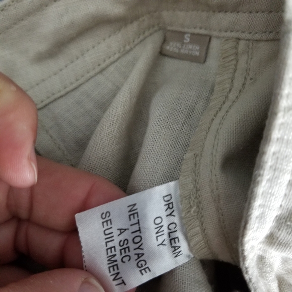 BRUNO NY | linen drawstring straight leg pants - Picture 7 of 7